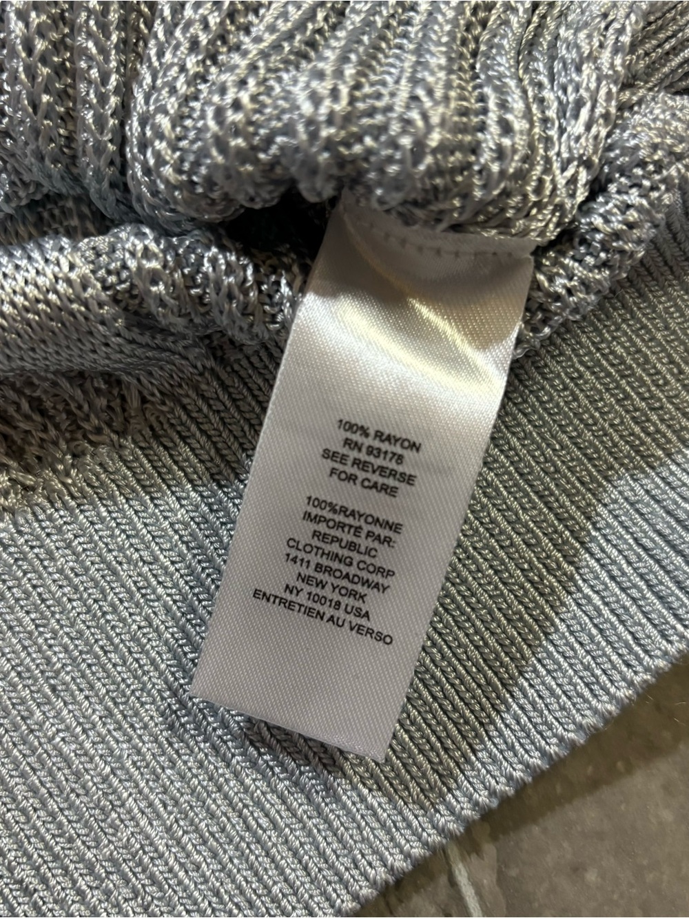 Blue Gray Cable Knit Vest Top Women’s Size L Coastal Grandma Preppy Sweater - Picture 8 of 12